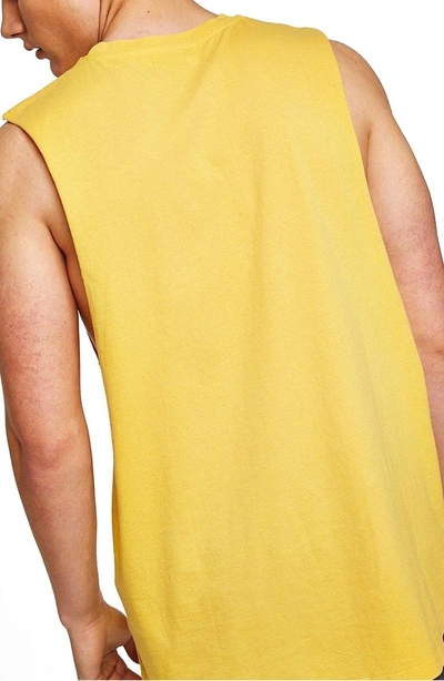 Shop Topman Oversize Tank In Yellow