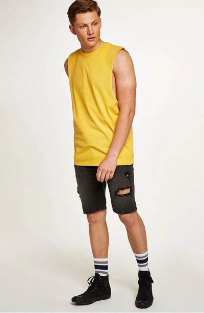 Shop Topman Oversize Tank In Yellow