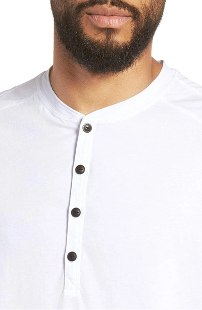 Shop Good Man Brand Slim Fit Jersey Henley T-shirt In White