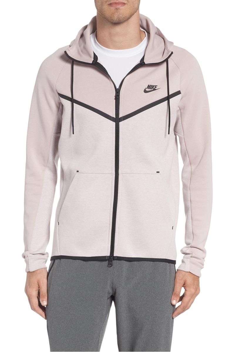pink nike fleece jacket