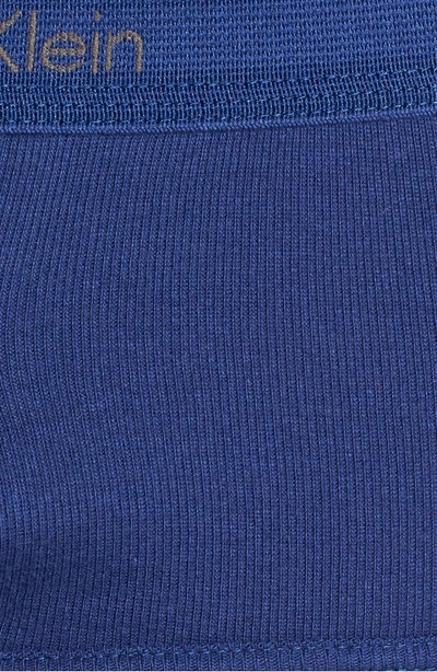 Shop Calvin Klein 4-pack Cotton Briefs In Imperial Blue/ Sterling Blue
