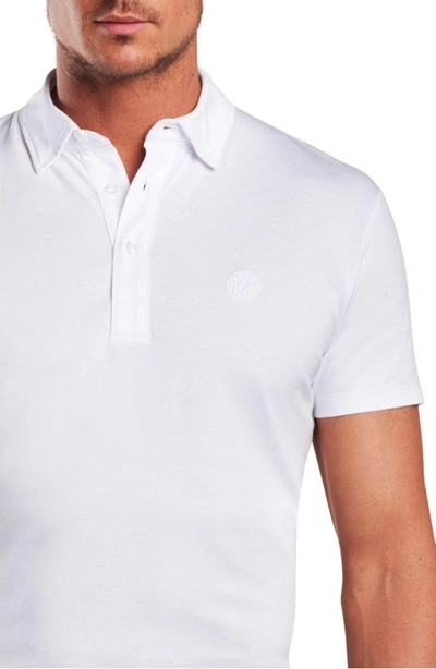 Shop G/fore Essential Regular Fit Polo In Snow