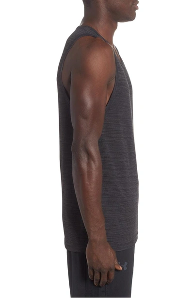 Shop Under Armour Threadborne Seamless Tank In Black/ Graphite