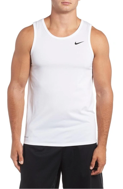 Shop Nike Legend Training Tank In White/ Black