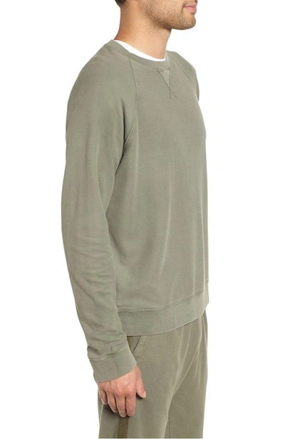Shop Atm Anthony Thomas Melillo Pima Cotton Regular Fit Sweatshirt In Dusty Olive