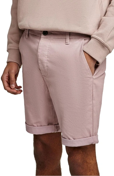 Shop Topman Skinny Fit Chino Shorts In Pink