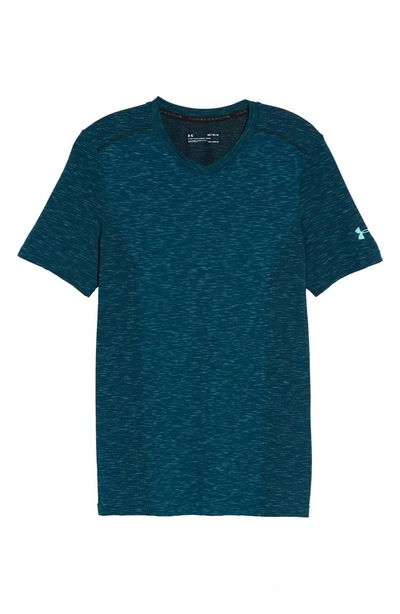 Shop Under Armour Regular Fit Threadborne T-shirt In Tourmaline Teal/ Tropical Tide