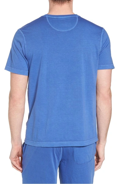 Shop Daniel Buchler Peruvian Pima Cotton Crewneck T-shirt In Cobalt Blue