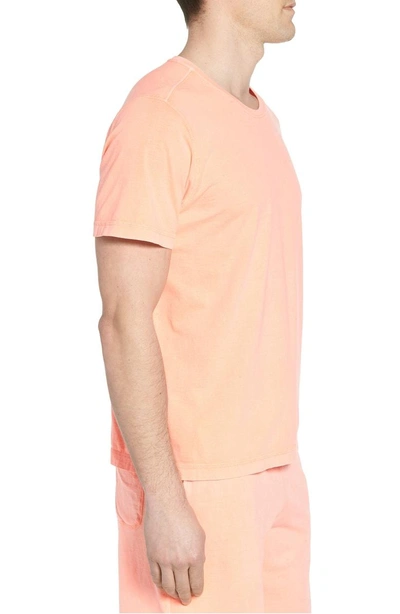 Shop Daniel Buchler Peruvian Pima Cotton Crewneck T-shirt In Coral