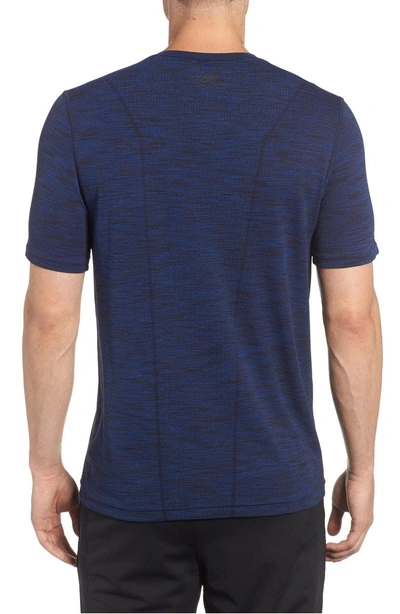 Shop Under Armour Threadborne Regular Fit T-shirt In Blue