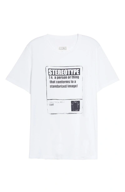 Shop Mm6 Maison Margiela Stereotype T-shirt In White