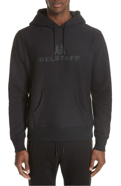 Shop Belstaff Northview Logo Hoodie In Black