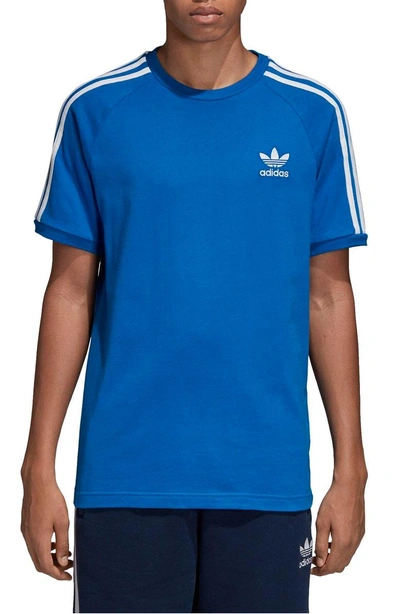 Shop Adidas Originals Adidas 3-stripes T-shirt In Bluebird