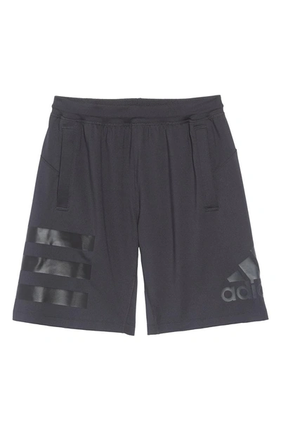 Shop Adidas Originals Sb Hype Icon Shorts In Carbon/ Black
