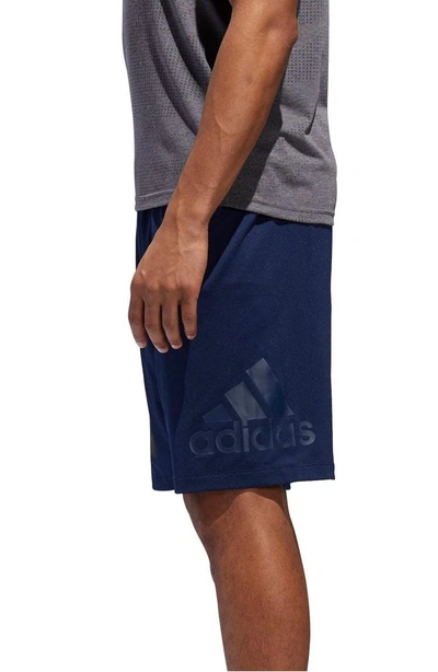 Shop Adidas Originals Sb Hype Icon Shorts In Collegiate Navy/ Black