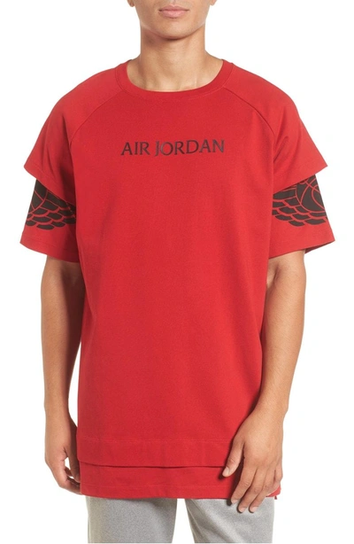 Shop Nike Sportswear Dry Modern Logo T-shirt In Gym Red