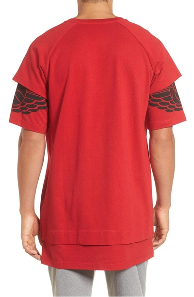 Shop Nike Sportswear Dry Modern Logo T-shirt In Gym Red