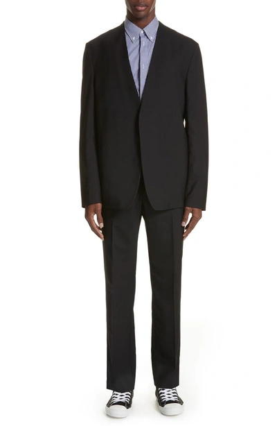 Shop Mm6 Maison Margiela Collarless Sport Coat In Black