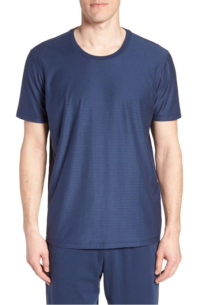 Shop Daniel Buchler Pima Cotton & Modal Crewneck T-shirt In Navy