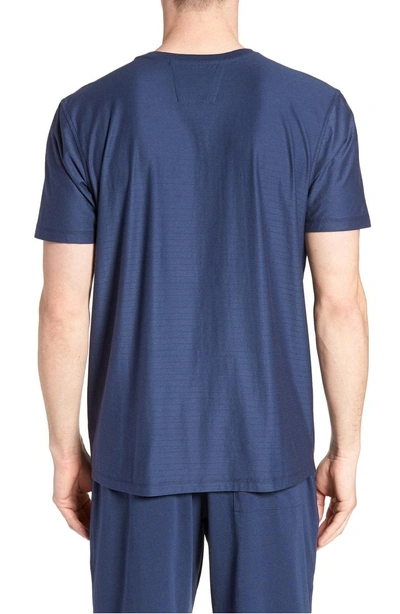 Shop Daniel Buchler Pima Cotton & Modal Crewneck T-shirt In Navy