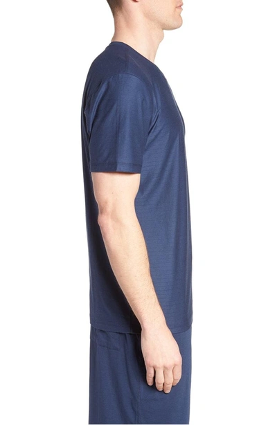 Shop Daniel Buchler Pima Cotton & Modal Crewneck T-shirt In Navy