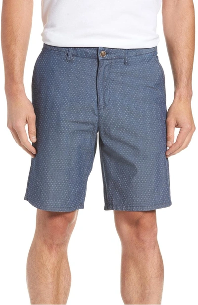 Shop Johnnie-o Oliver Classic Fit Chambray Jacquard Shorts