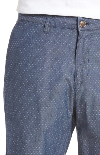 Shop Johnnie-o Oliver Classic Fit Chambray Jacquard Shorts