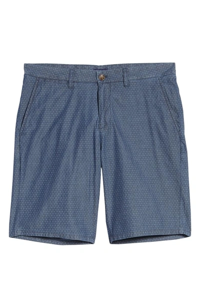 Shop Johnnie-o Oliver Classic Fit Chambray Jacquard Shorts