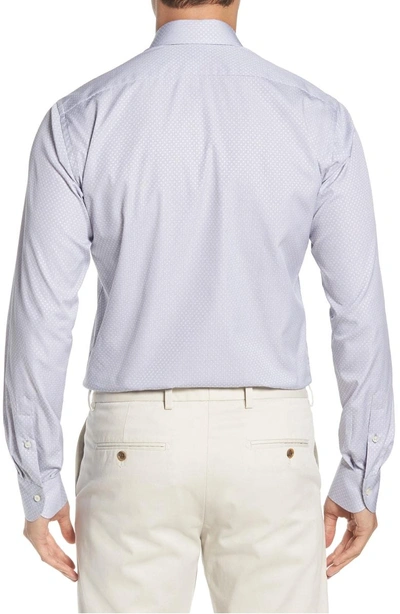 Shop Ike Behar Regular Fit Solid Dress Shirt In Grey