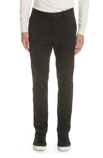 Shop Norse Projects Aros Slim Fit Stretch Twill Pants In Black