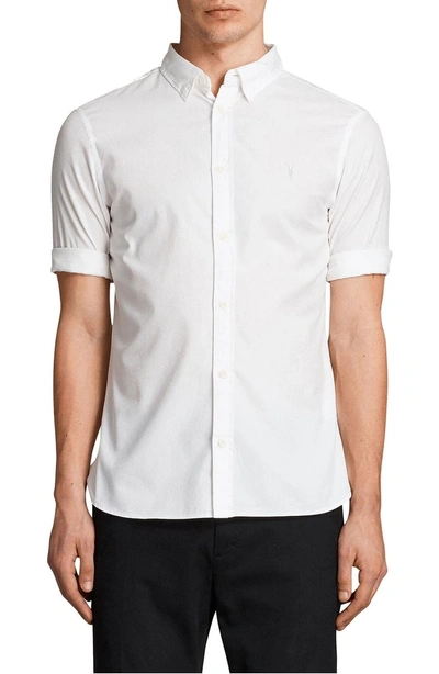 Shop Allsaints Redondo Slim Fit Sport Shirt In White