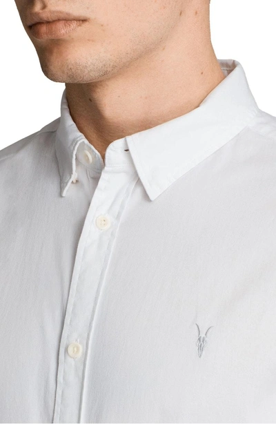 Shop Allsaints Redondo Slim Fit Sport Shirt In White