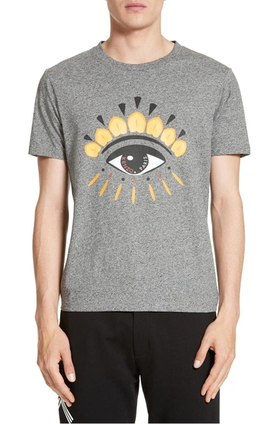 Shop Kenzo Embroidered Eye T-shirt In Antracite