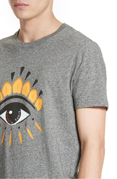 Shop Kenzo Embroidered Eye T-shirt In Antracite