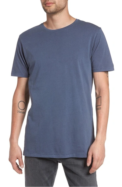 Shop Zanerobe Flintlock Stripe T-shirt In Pigment Blue Grey