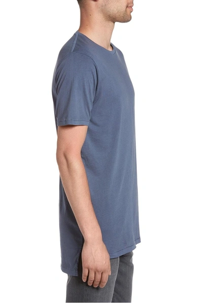 Shop Zanerobe Flintlock Stripe T-shirt In Pigment Blue Grey