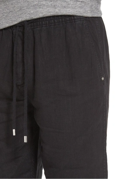 Shop Vilebrequin 'classic' Linen Pants In Black