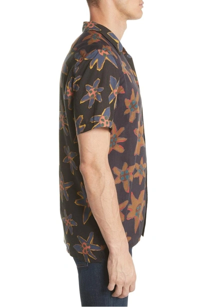 Shop Ps By Paul Smith Floral Print Shirt In Black