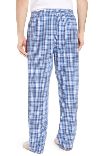 Shop Polo Ralph Lauren Walker Plaid Cotton & Linen Pajama Pants In Walker Plaid/ Cruise Navy
