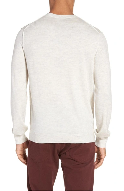 Shop Vince Crewneck Wool & Cashmere Sweater In H Cloud