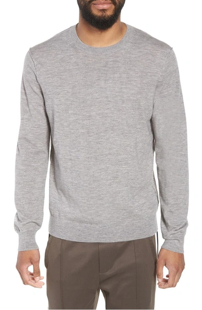 Shop Vince Crewneck Wool & Cashmere Sweater In H Steel