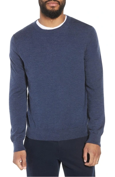 Shop Vince Crewneck Wool & Cashmere Sweater In H Harbor