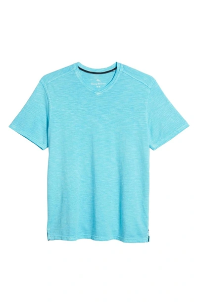 Shop Tommy Bahama Suncoast Shores V-neck T-shirt In Pool Party Blue