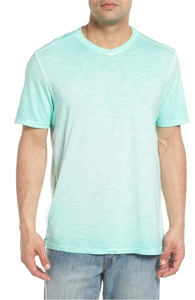 Shop Tommy Bahama Suncoast Shores V-neck T-shirt In Mint Mojito
