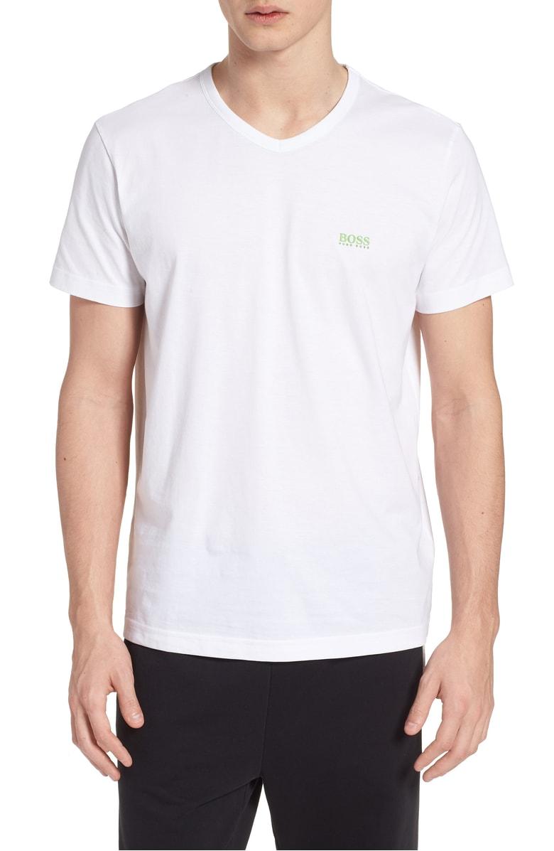 Hugo Boss Boss Men's Teevn Regular-fit V-neck Cotton T-shirt In White |  ModeSens