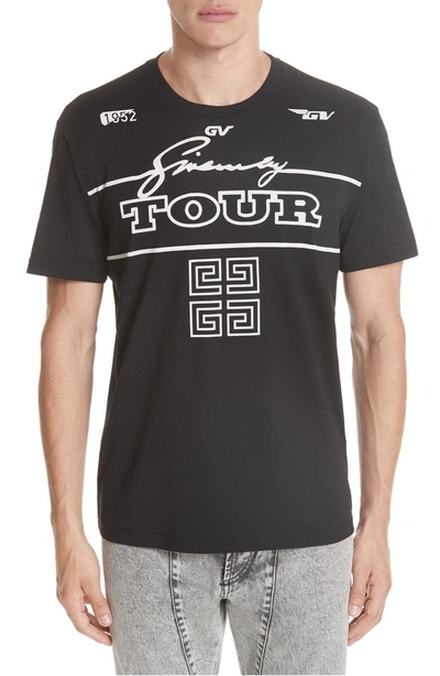 Shop Givenchy Tour Graphic T-shirt In Black