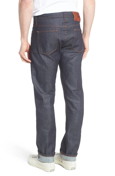 Shop Naked And Famous Weird Guy 11 Oz. Slim Fit Stretch Selvedge Jeans In Indigo