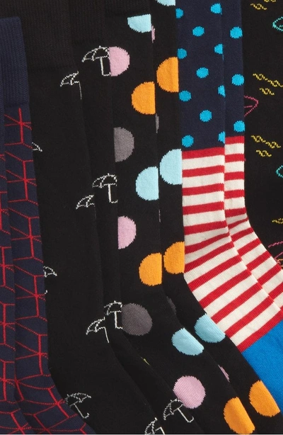 Shop Happy Socks 7 Days Assorted 7-pack Socks Gift Set In Blue Multi