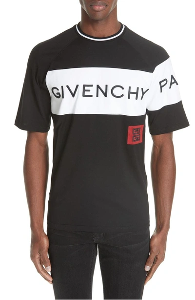 Shop Givenchy Logo Band T-shirt In Black