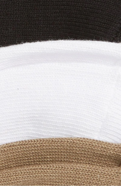 Shop Sperry Skimmer 3-pack Liner Socks In Black/ Taupe